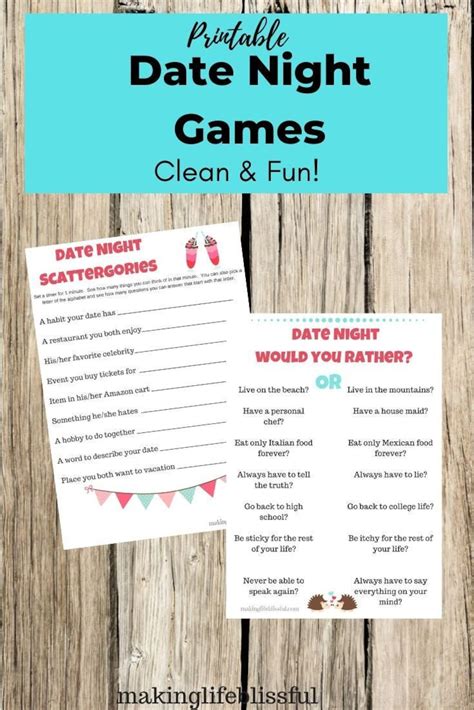 60 Date Night Games for Couples to Try .